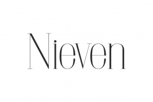 Nieven - Serif font Font Download