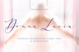 Donna Lucia font + Extras & Logo Font Download