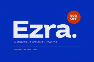 Ezra - Modern Sans (50% OFF) Font Download