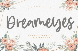 Dreameyes Lovely Modern Calligraphy Font Font Download