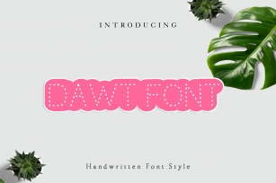 Dawt , Dotted , Tracing , Handwritten Font Download