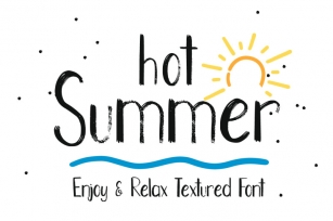 Hot Summer Textured Font Font Download