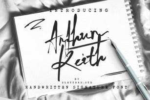 Arthur Keith - Signature Style Font Font Download