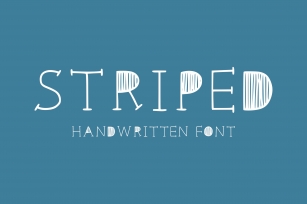 Striped handwritten Font Download