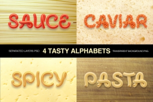 Tasty letters font Font Download