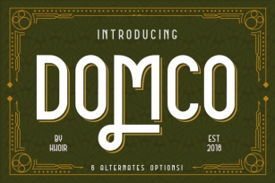 DOMCO New Art Deco Font Font Download
