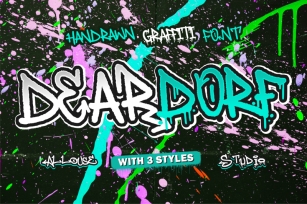 Deardorf - Graffiti Family Font Download
