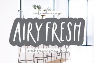 AIRY FRESH Distressed Farmhouse Font Font Download