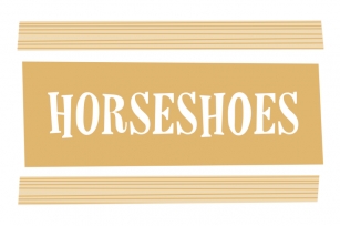 Horseshoes & Lemonade Font Download