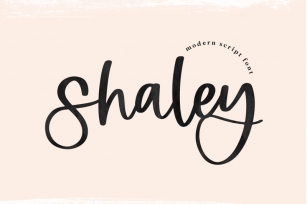 Shaley - Modern Script Font Font Download