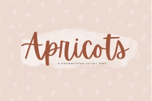 Apricots - A Handwritten Script Font Font Download