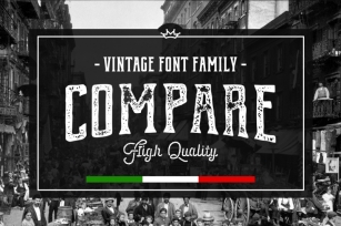 Compare • Vintage font family Font Download