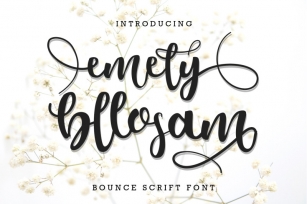 Emely Bllosam Bounce Scrift Font Download