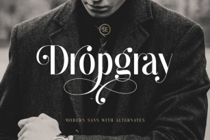 Dropgray - A Stylish Sans Font Download