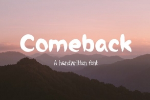 Comeback Font Download