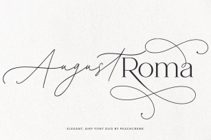 August Roma//Elegant Luxury Duo Font Download