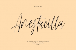 Anestacilla Girly Signature Font Download