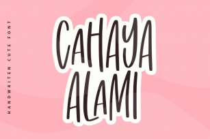 Cahaya Alami Font Font Download