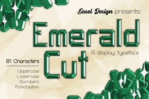 Emerald Cut Display Font Font Download