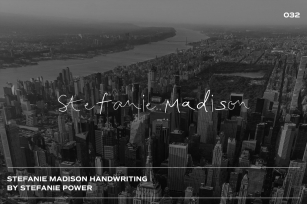 Stefanie Madison Handwriting Font Download