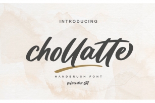 Chollatte - Handbrush Font Font Download