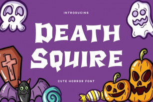 Death Squire - Cute Horror Font Font Download