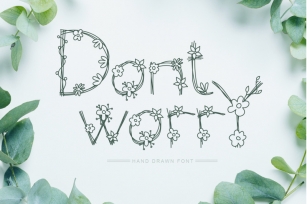 Dont Worry Hand Drawn Font Font Download