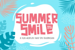Summer Smile Font + Vector Font Download