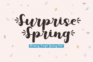 Surprise Spring - A Bouncy Script Font Font Download