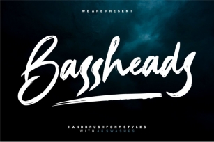Bassheads - Brush Font Font Download