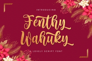 Fenthy Wahuky - Lovely Script Font Font Download