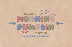 Morning Pumpkin Font & Doodles Font Download
