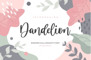 Dandelion Modern Calligraphy Font Font Download