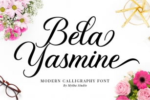 Bela Yasmine-Elegant Calligraphy Font Font Download