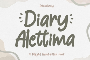 Diary Alettima - Handwriting Font Font Download