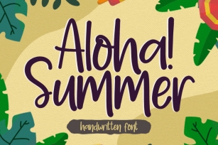 Aloha Summer | Handwritten Font Font Download