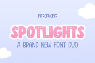 Spotlights Font Duo (Font Duo, Procreate Fonts, Dotty Fonts) Font Download