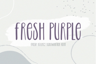 Fresh Purple - Handwritten Font Font Download