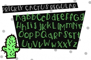 Prickly Cactus Font Duo + Doodles Font Download