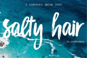 Salty Hair Font DUO Font Download