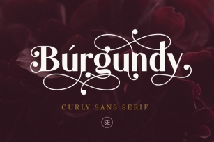 Burgundy - Curly Sans Serif Font Download