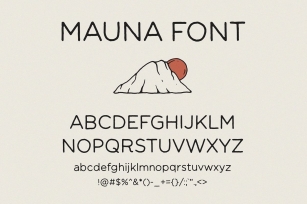 Mauna font Font Download