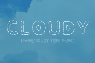 Cloudy handwritten Font Download