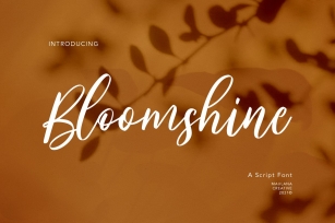 Bloomshine Script Font Download