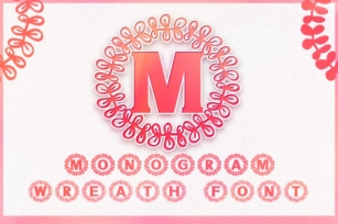 Monogram Wreath Font Download