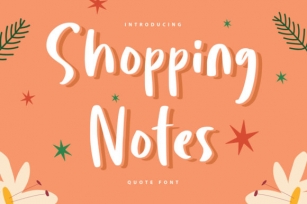 Shopping Notes Font Download