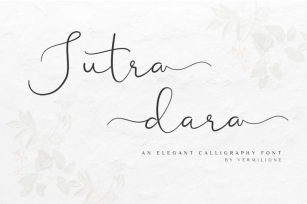 Sutra dara Elegant Calligraphy Font Font Download