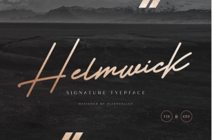Helmwick - Signature Script Font Download