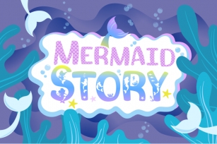 The Mermaid Story Font Duo + Extras Font Download