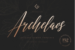 Archelaos - Elegant Script Font Font Download